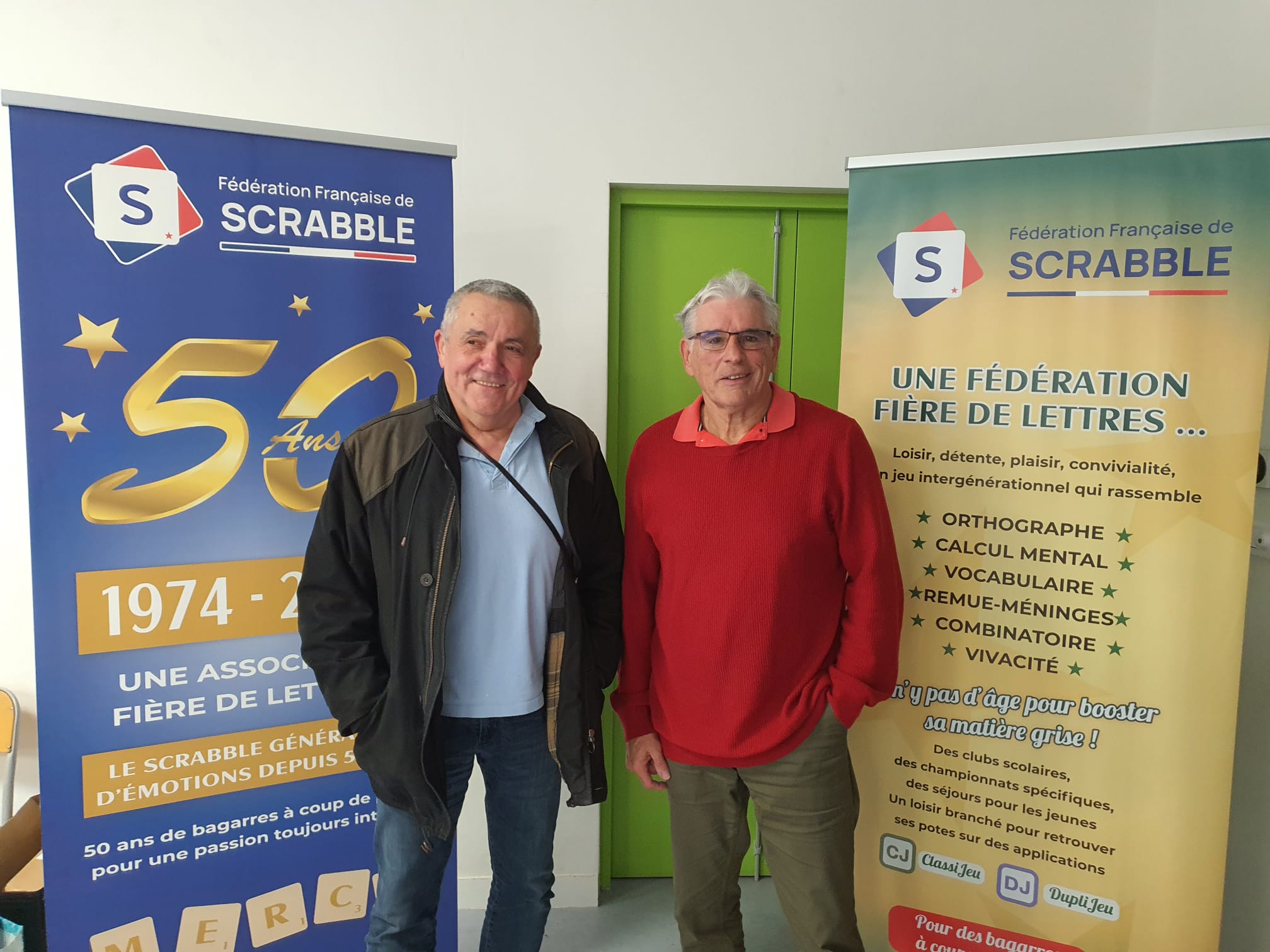 Gérard Bailly (à gauche) avec Michel Pucheault